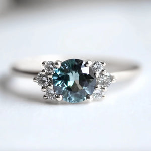 Sofia’s Glow | Blue Sapphire Engagement Ring.