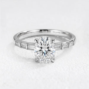 Lumiera’s Prism | 2CT Oval Diamond Solitaire Engagement Ring