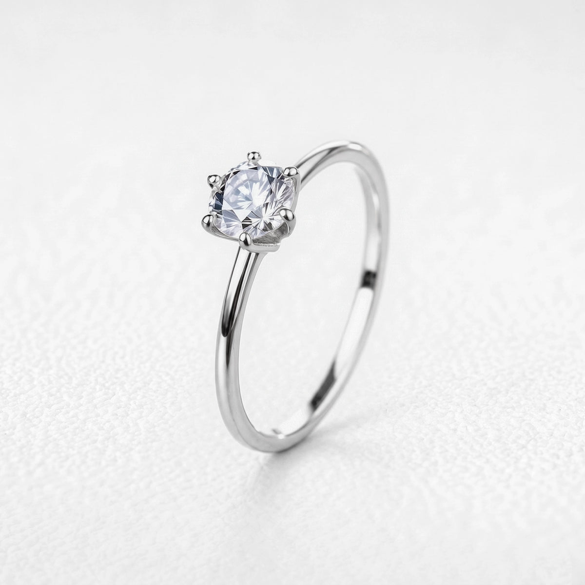 Genevieve’s Eternity | Classic Round Diamond Solitaire Engagement Ring