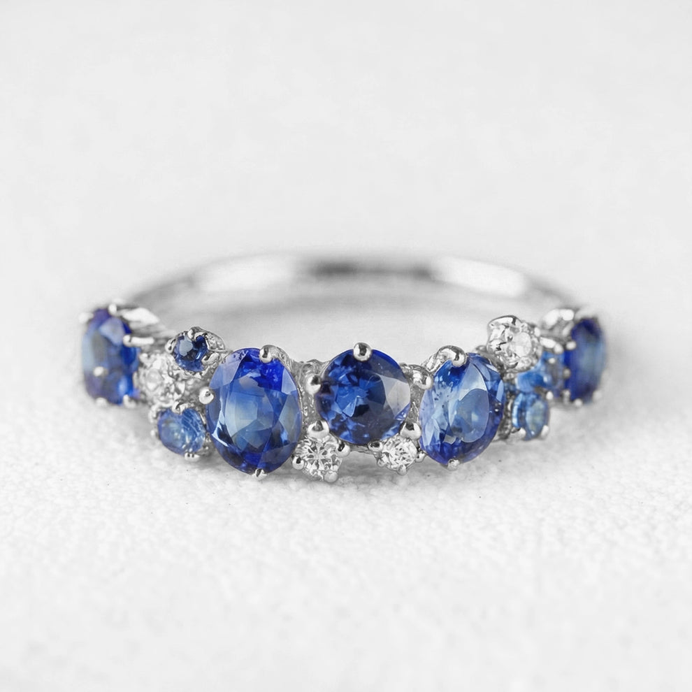 Cordelia‘s Fidelity | Thistle Blue Sapphire Engagement Ring.