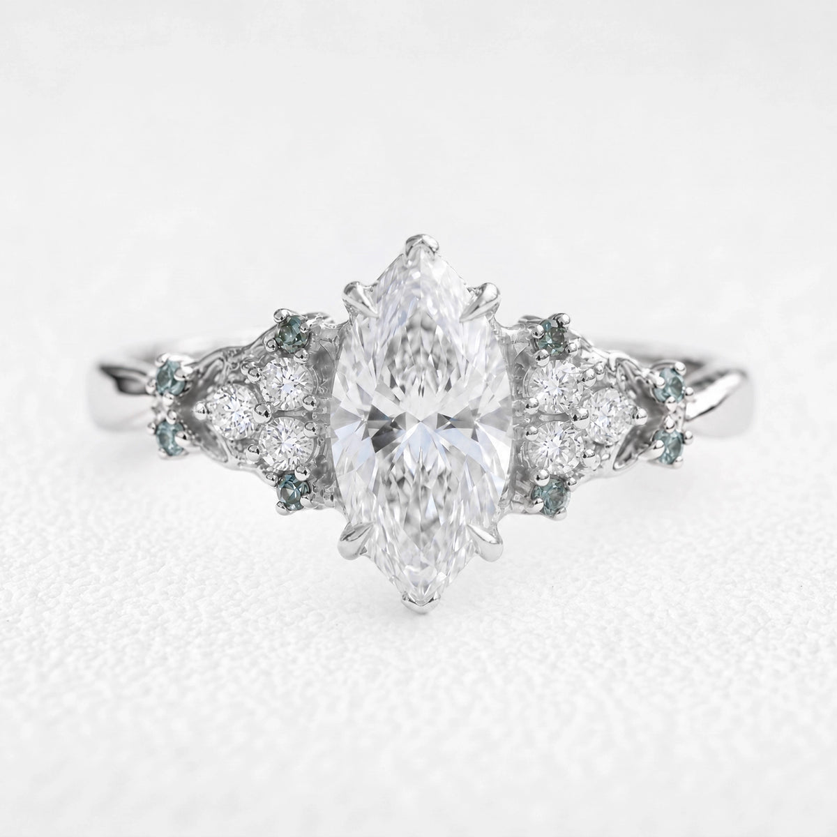 Eleonora’s Diadem | 1CT Marquise-Cut Diamond Vintage Engagement Ring