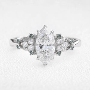 Eleonora’s Diadem | 1CT Marquise-Cut Diamond Vintage Engagement Ring