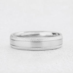 Lattice Edge | Men’s Wedding Band.