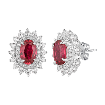 Ruby Stud Earrings