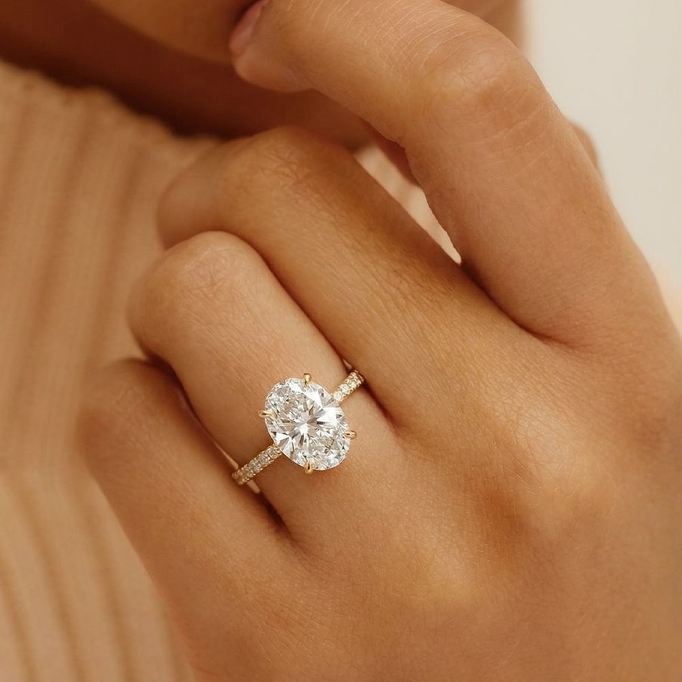Victoria's Grace | 2CT Classic Oval Diamond Solitaire Engagement Ring.