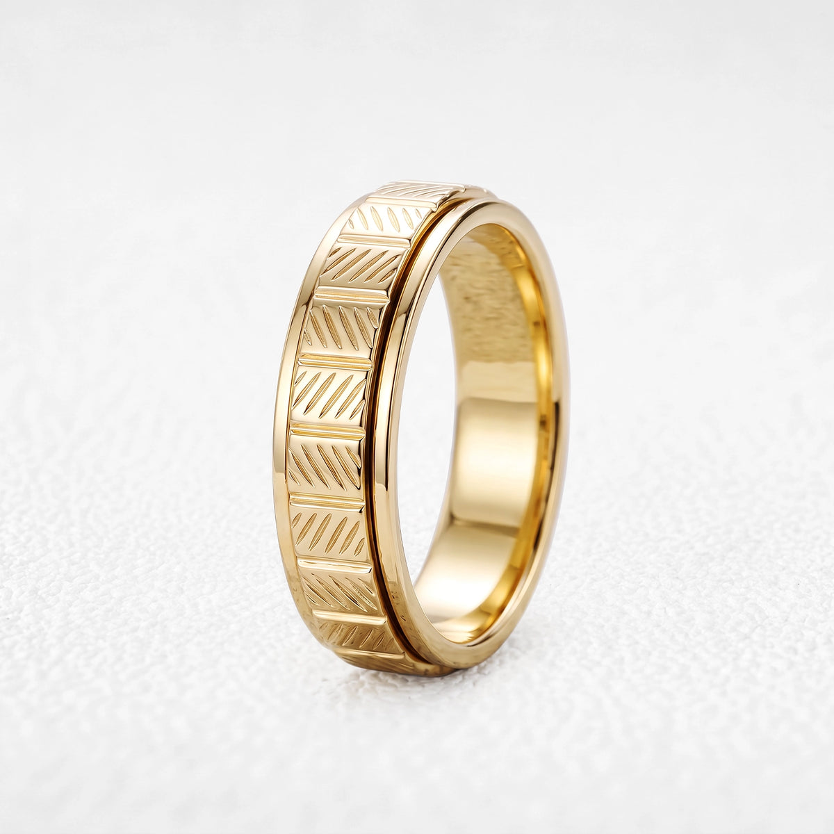 Orion's Forge | Herringbone Textured Men's Band