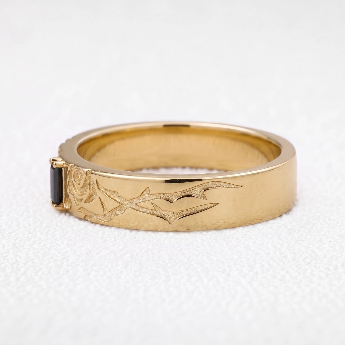 Orpheus’s Lyre | Thorn & Rose Black Diamond Men’s Band