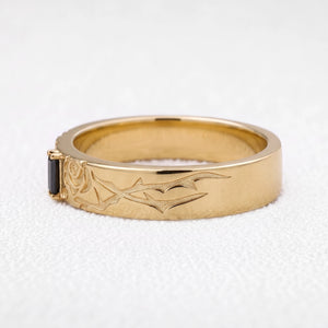Orpheus’s Lyre | Thorn & Rose Black Diamond Men’s Band
