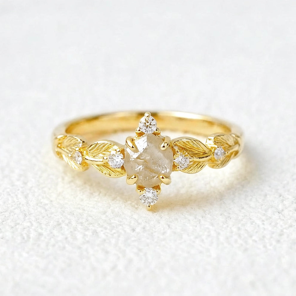 Wild Vine | Uncut Raw Diamond Engagement Ring.