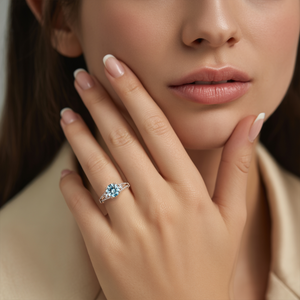 Azura 2CT Sky Blue Gemstone Ring