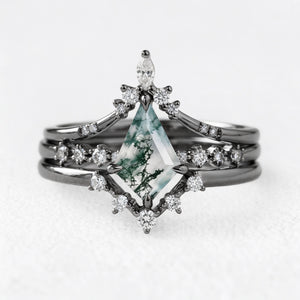 Genevieve’s Grace | Kite Moss Agate Vintage Bridal Trilogy