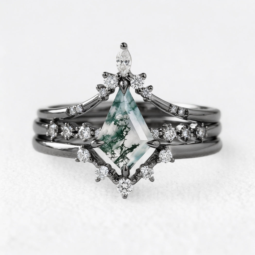 Genevieve’s Grace | Kite Moss Agate Vintage Bridal Trilogy