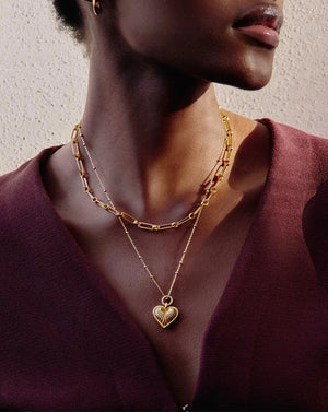 18K Gold Vermeil Aegis Chain Necklace.