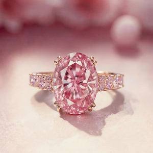 Elena‘s Radiance | 3CT Oval Pink Diamond Ring.