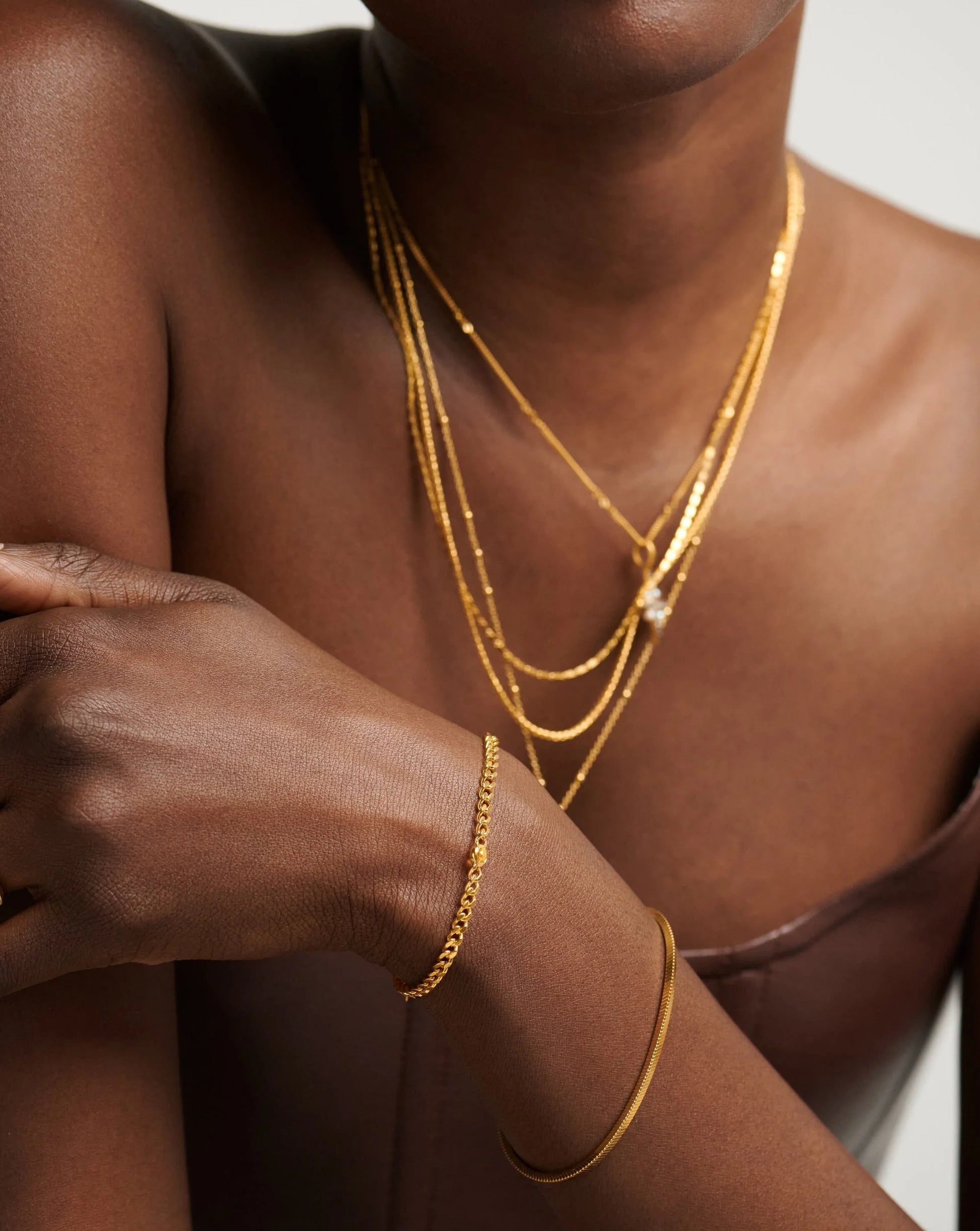November Birthstone Chain Bracelet | 18K Gold Plated Vermeil/Citrine.