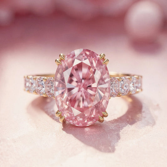 Camilla‘s Monologue | 4.5CT Oval Pink Solitaire Ring