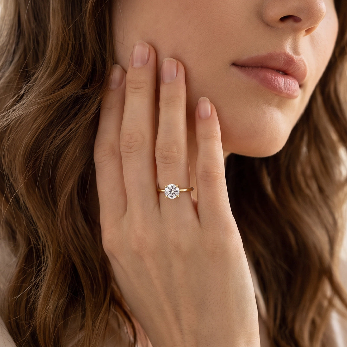 Genevieve’s Eternity | Classic Round Diamond Solitaire Engagement Ring