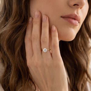 Genevieve’s Eternity | Classic Round Diamond Solitaire Engagement Ring