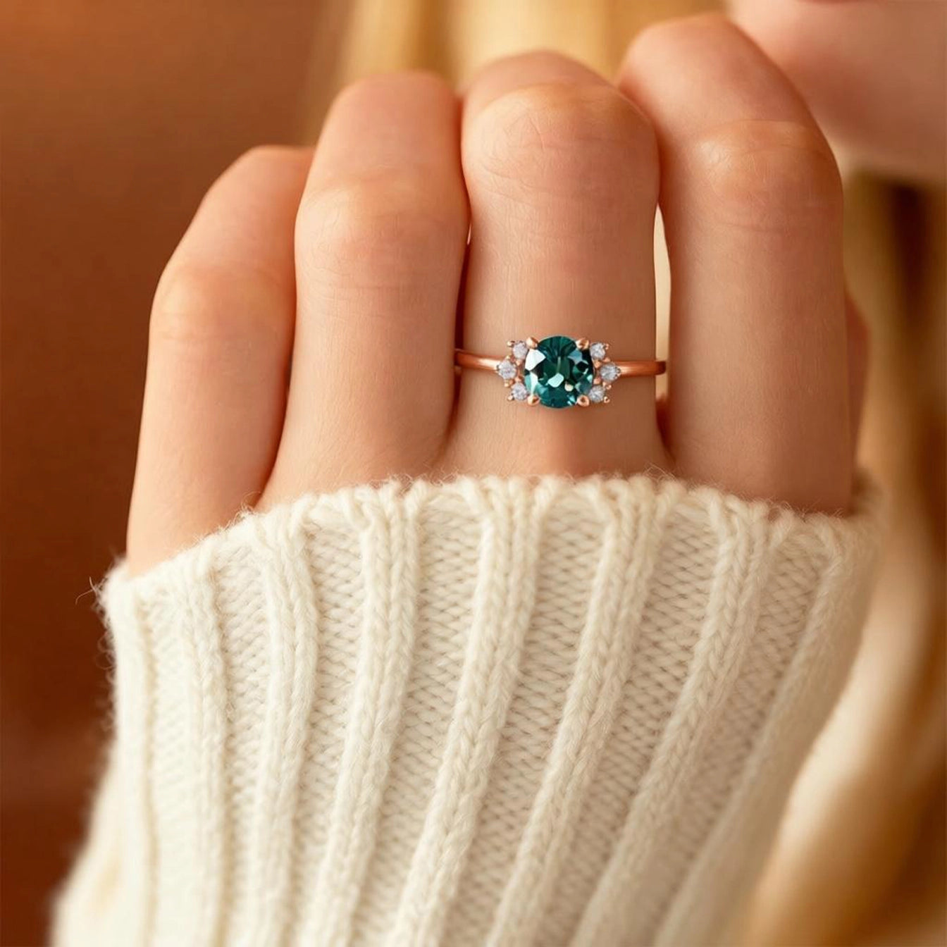 Sofia’s Glow | Blue Sapphire Engagement Ring.