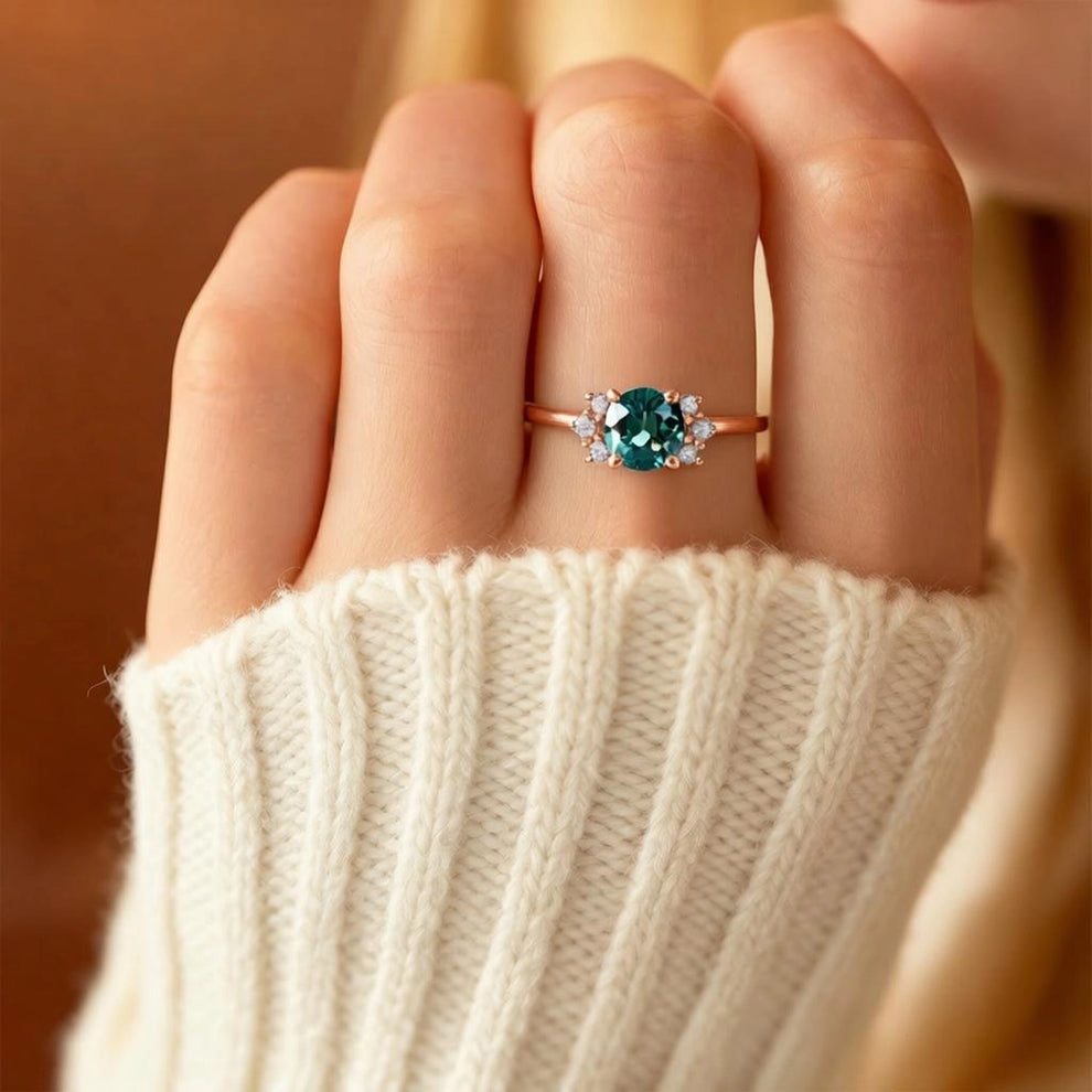 Sofia’s Glow | Blue Sapphire Engagement Ring.