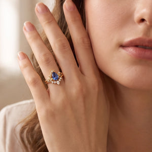 Eleonora’s Mirage | Pear Tanzanite Bridal Duo