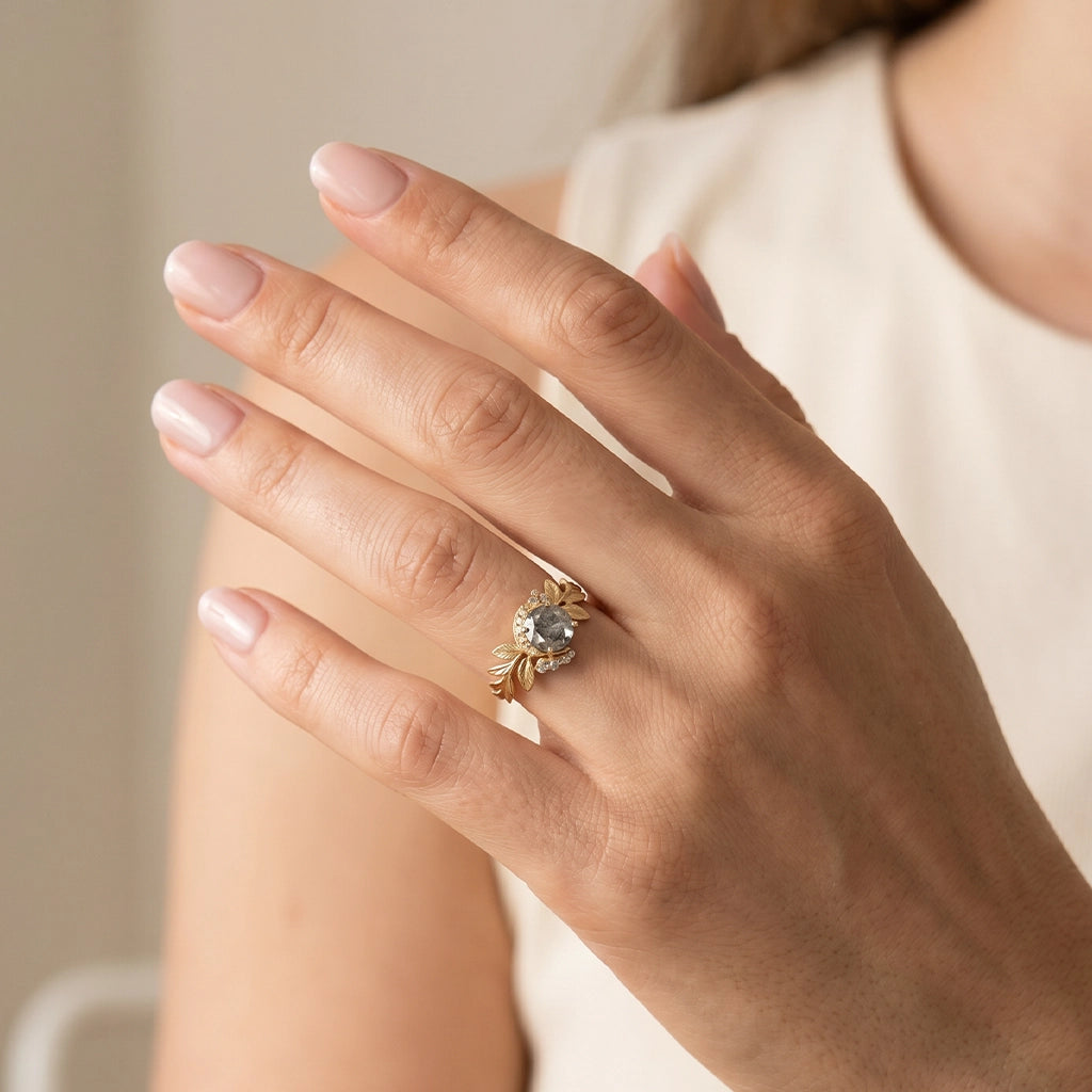 Stardust | Salt & Pepper Diamond Ring.