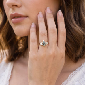 Elara’s Whisper | Kite Moss Agate Engagement Ring