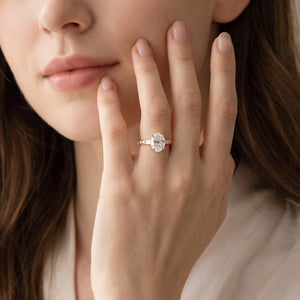 Lumiera’s Prism | 2CT Oval Diamond Solitaire Engagement Ring