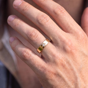 Orion’s Beacon | Solitaire Diamond Men‘s Band