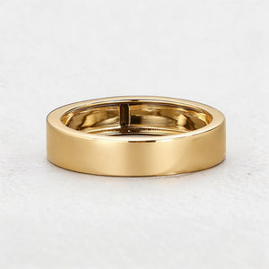 Thorn & Rose | Rectangular Black Diamond Men's Band.