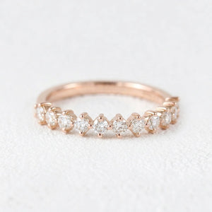 Vivienne’s Devotion | Pear Diamond Solitaire Pavé Band Bridal Set 2pcs.