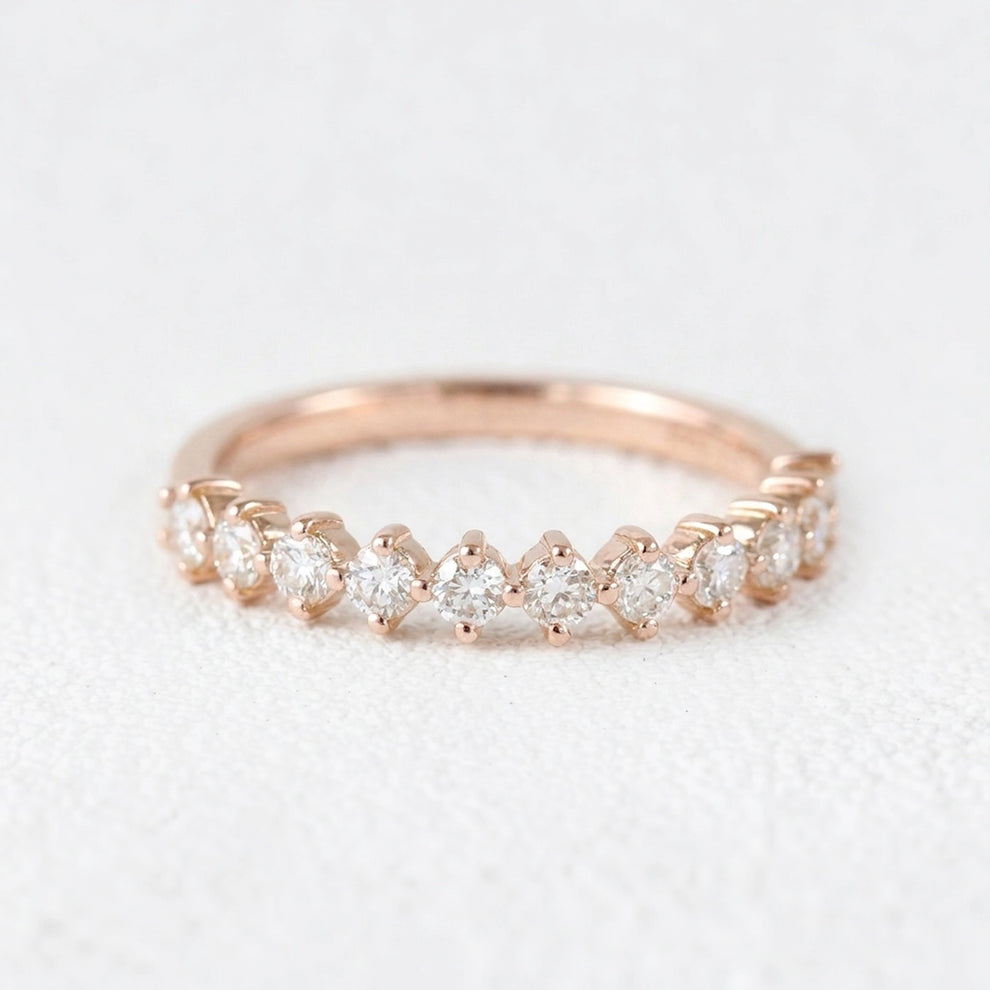 Vivienne’s Devotion | Pear Diamond Solitaire Pavé Band Bridal Set 2pcs.
