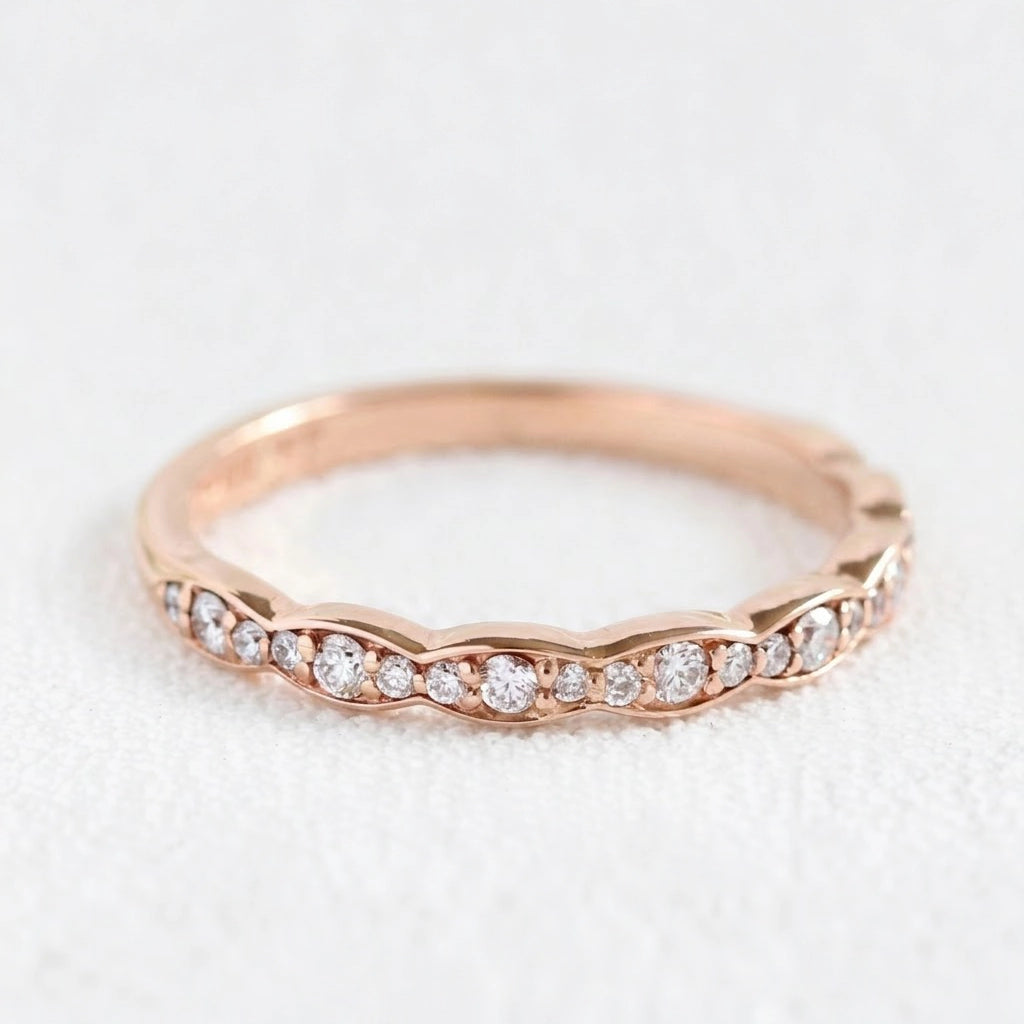 Grace’s Bliss | Vintage Oval Diamond Solitaire Bridal Set 2pcs.