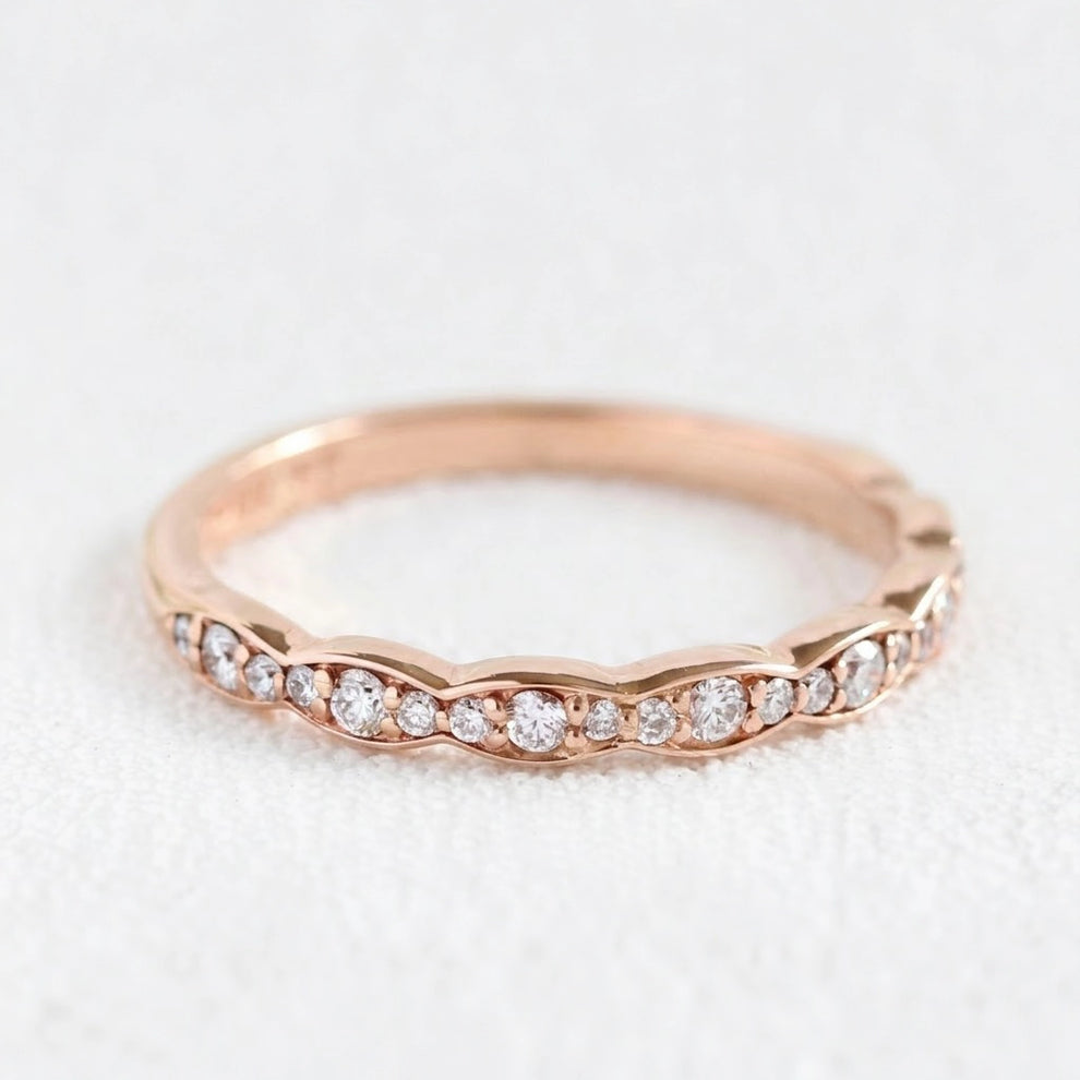 Grace’s Bliss | Vintage Oval Diamond Solitaire Bridal Set 2pcs.