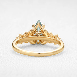 Marguerite’s Garland | Kite Moss Agate Engagement Ring