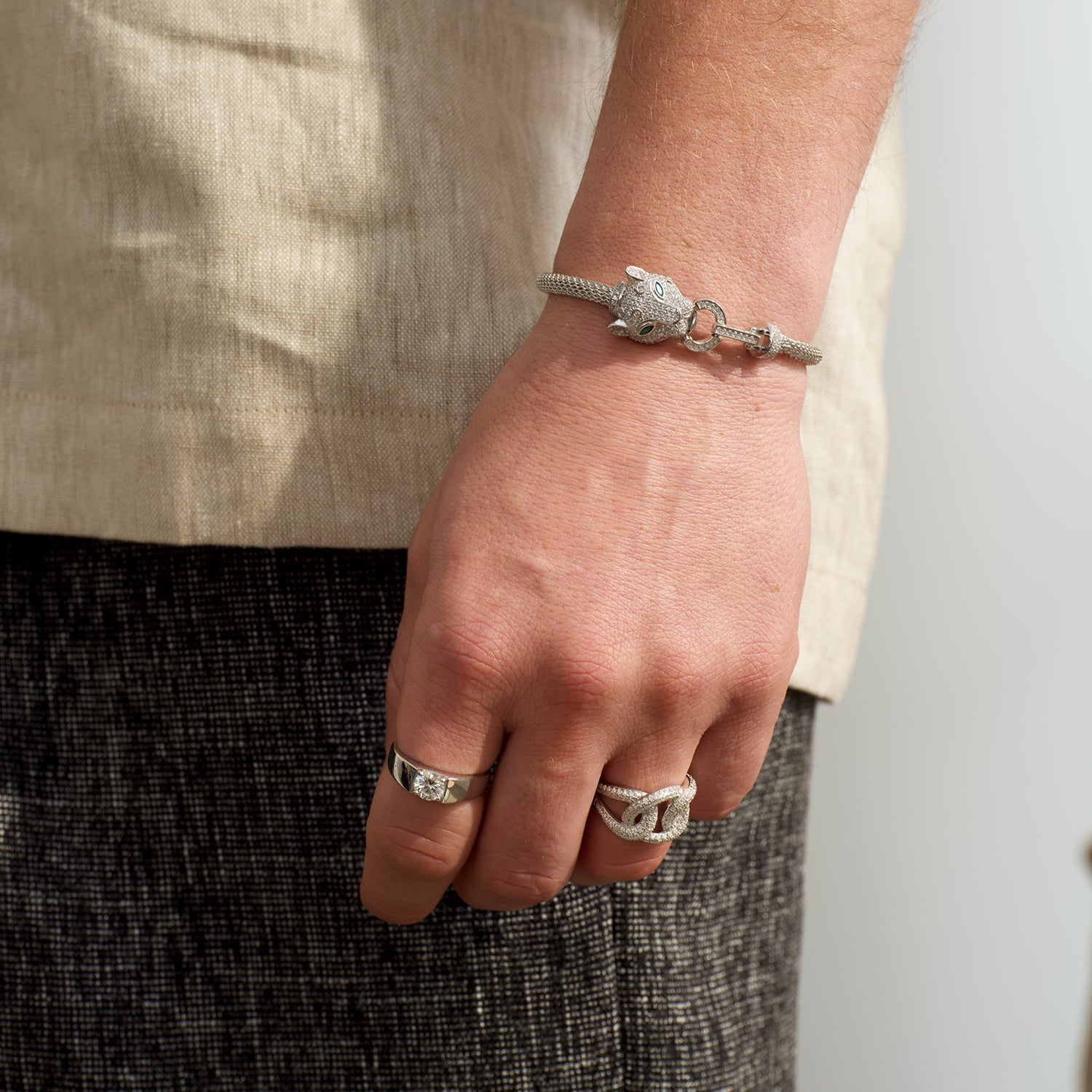 Maximal Panther Head Bracelet-Unisex
