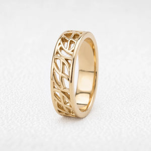 Ariel’s Vault | Unisex Interwoven Arch Wide Band