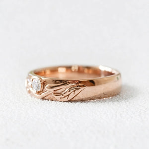 The Eternal Vine | Diamond Intertwined Wedding Couple Band.