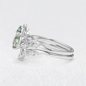 Marguerite’s Vine | Kite Moss Agate Bridal Duo