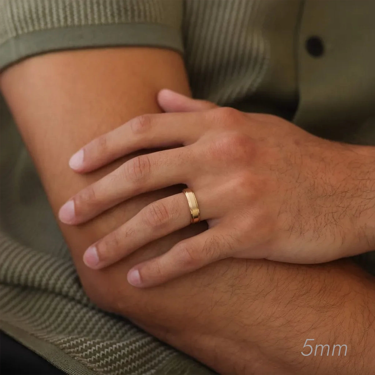 Twin Edge | Polished Wedding Band.
