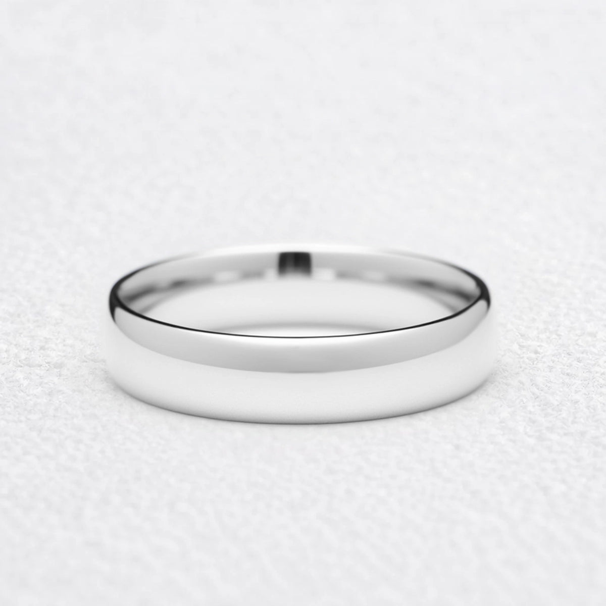 Mirror Arc | 5MM Classic Polished Gold Men's Wedding Band.