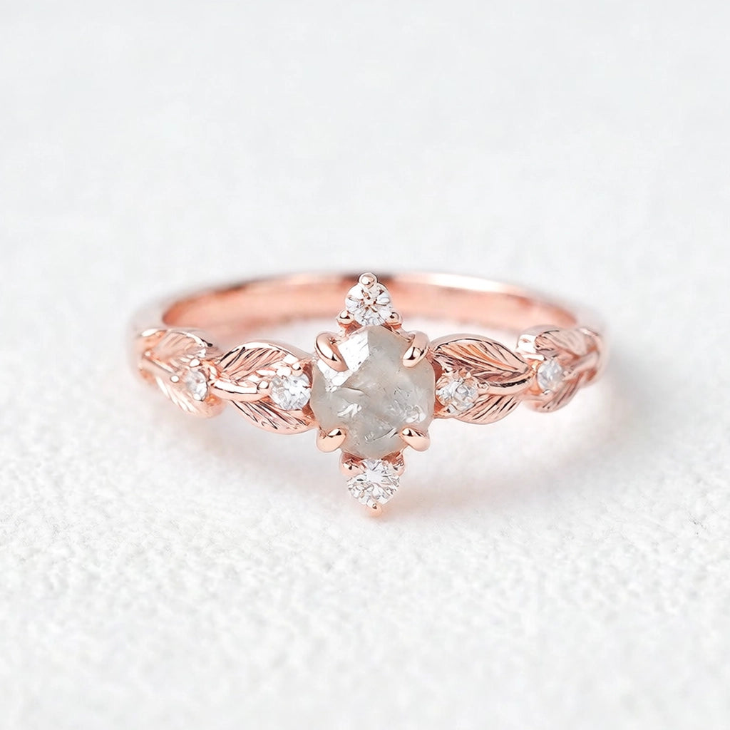 Wild Vine | Uncut Raw Diamond Engagement Ring.