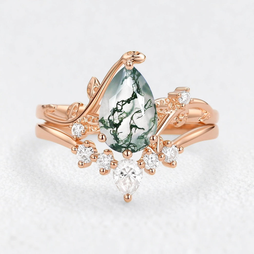 Eleonora’s Mirage | Pear Tanzanite Bridal Duo