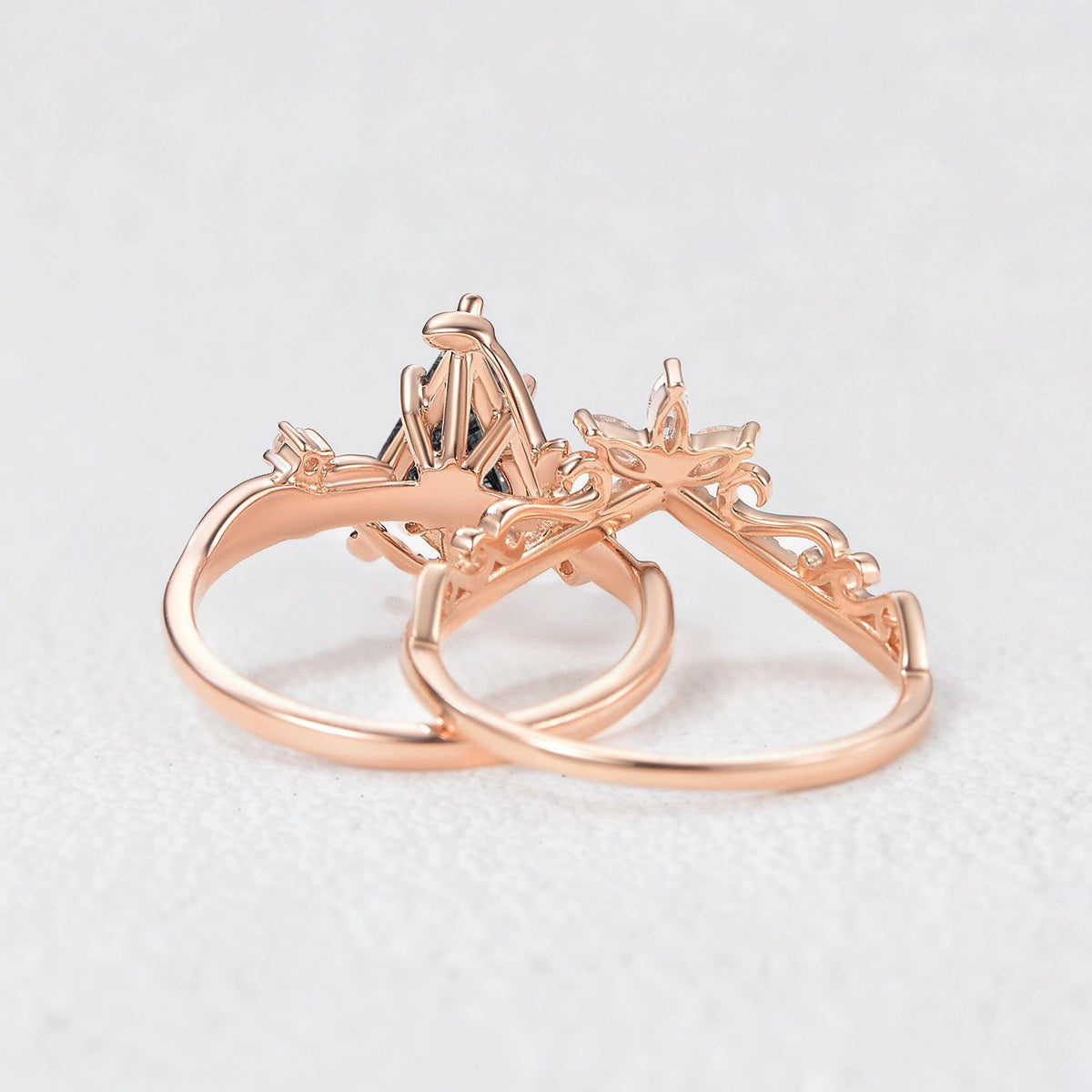 Alexandra's Heritage | Kite Moss Agate Bridal Duo
