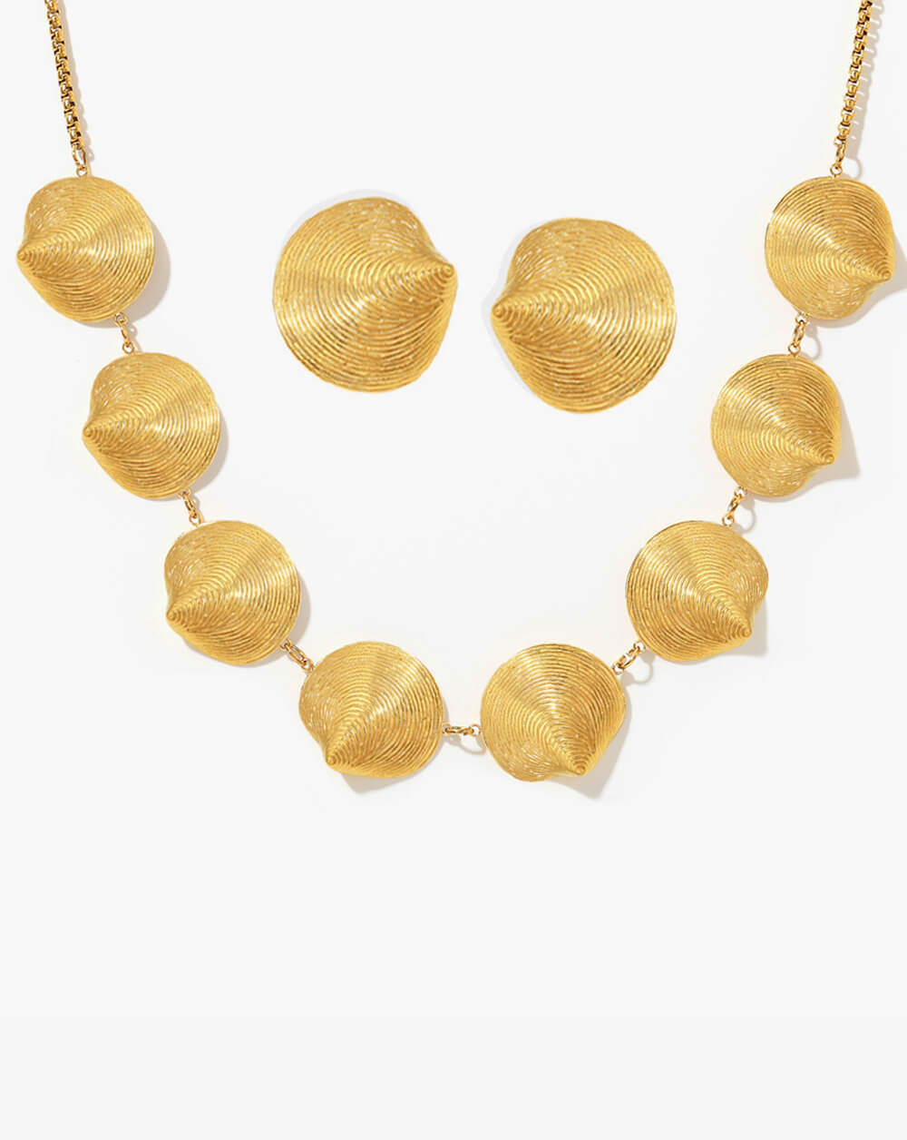 Golden Venus Ocean Shell Necklace