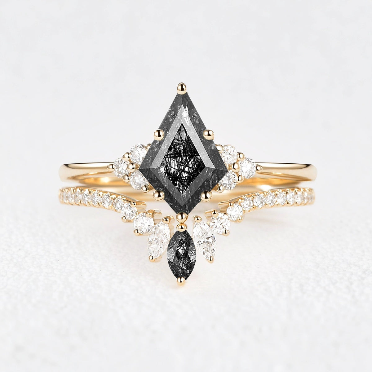 Seraphina‘s Glade | Kite Moss Agate Cluster Bridal Duo