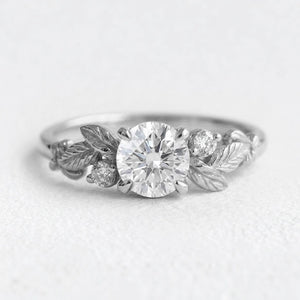 Flora’s Vine | Salt and Pepper Diamond Engagement Ring.