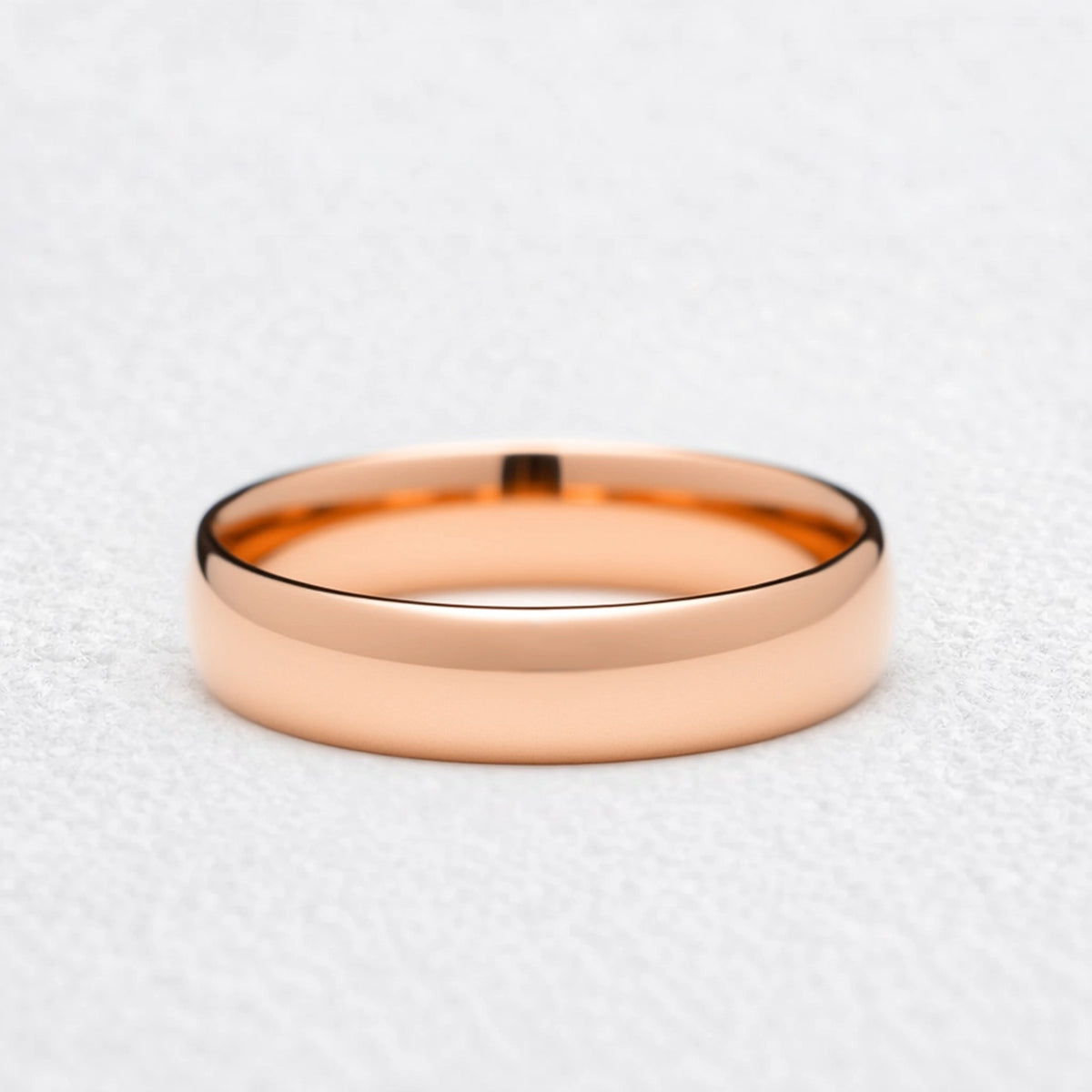 Mirror Arc | 5MM Classic Polished Gold Men's Wedding Band.