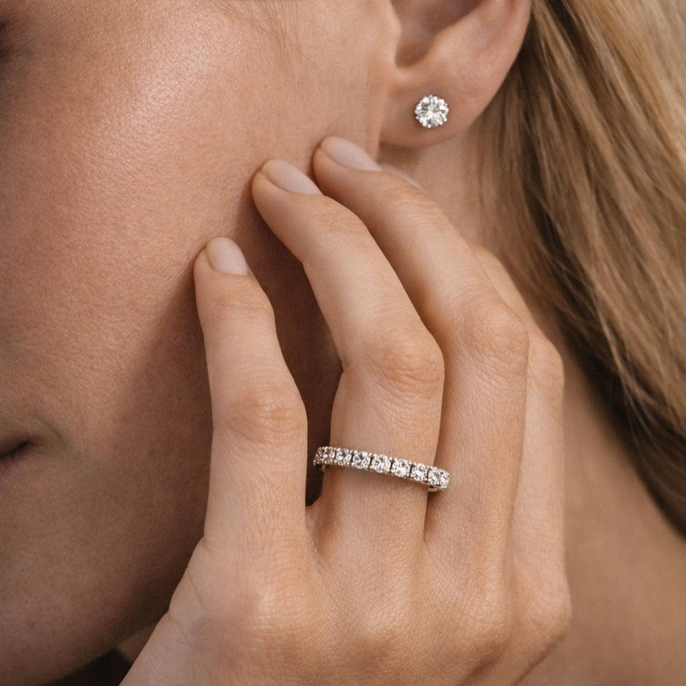 The Encircled Light | Round Cut Full Eternity Ring.