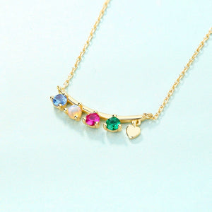 Smile Colorful Charm Bar Necklace - Stellaradorn